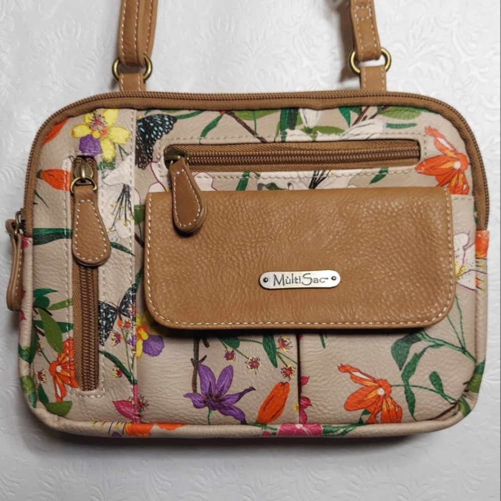 Multi Sac Zippy Triple Compartment Crossbody Bag